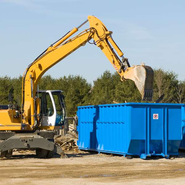 can i choose the location where the residential dumpster will be placed in Burdick Kansas